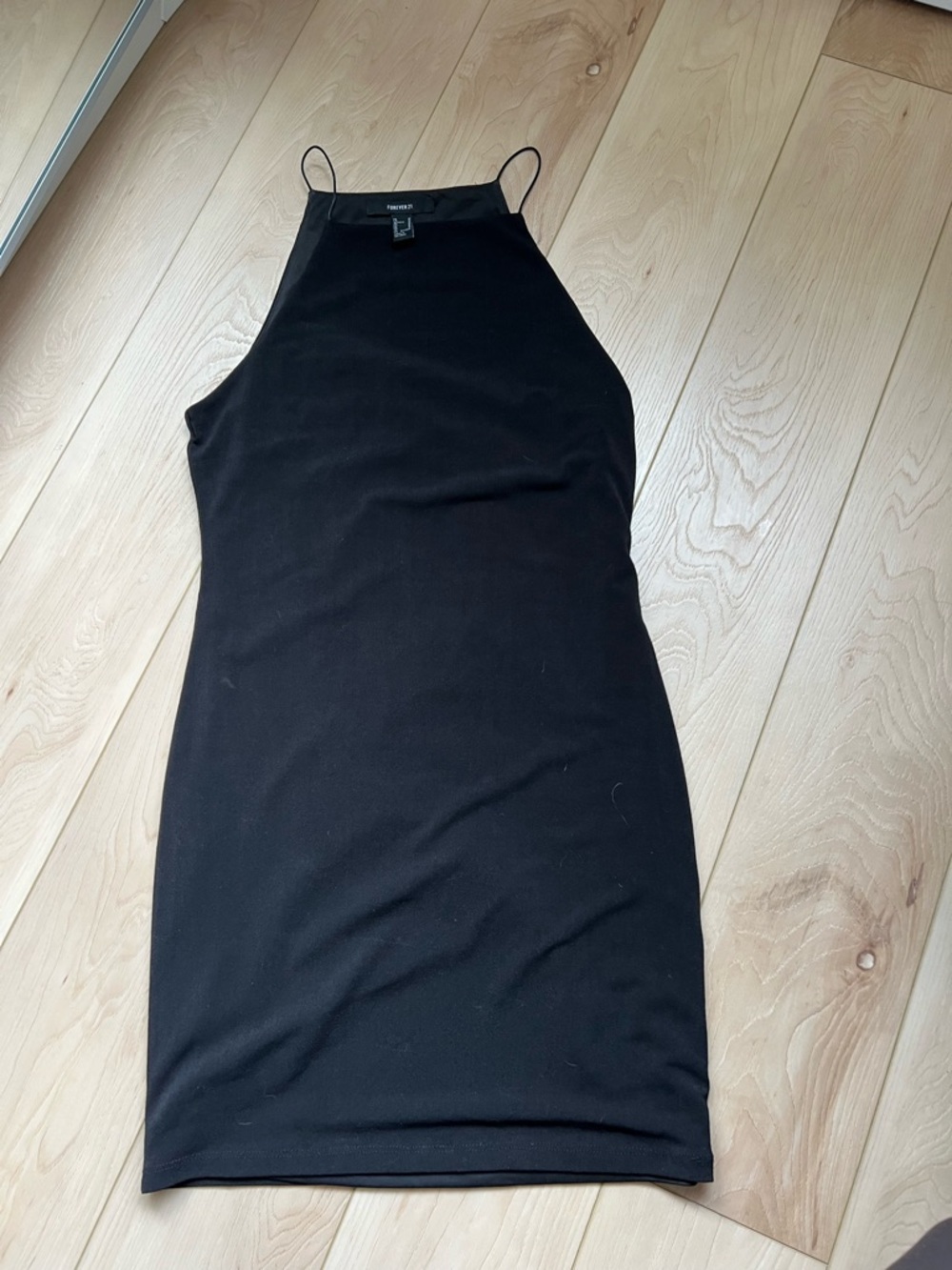 Black High Neck Bodycon Dress